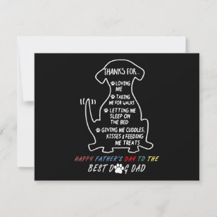 Happy Father's Day Best Dog Dad Holiday Card