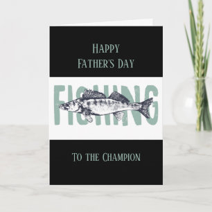 Happy Father's Day Black Sports Car Card