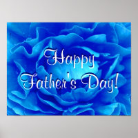 Happy Father's Day Blue Rose