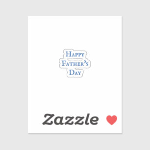 Happy Father's Day Blue White Classy Gift 2024