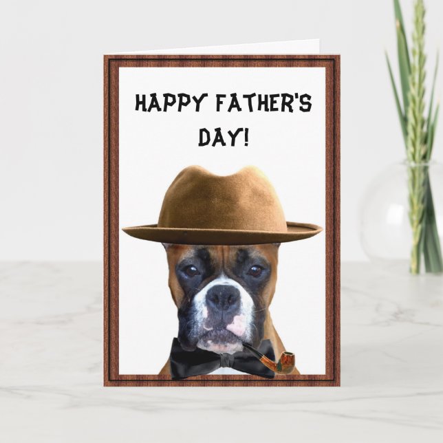 Happy Father's Day Boxer Card (Front)