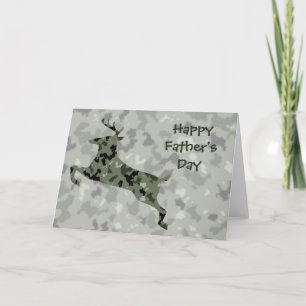 Happy Father's Day Camo Deer Card