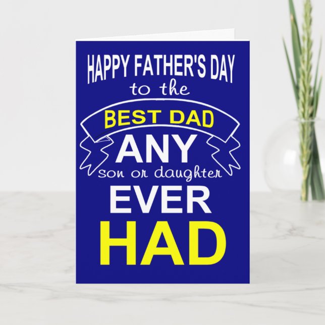Happy father's day card (Front)