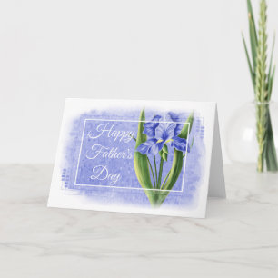 Happy Father's Day Card - Blue Iris d1