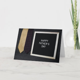 Happy Father's Day Card Classic Black