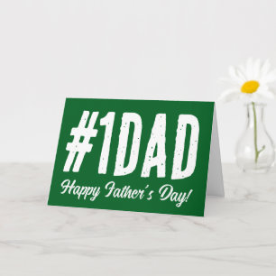 Happy Father's Day Card for No 1 Dad