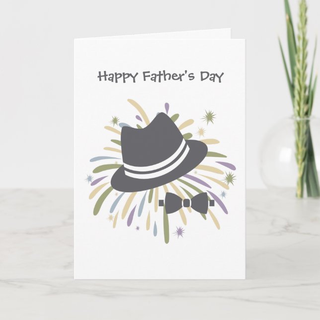 Happy Father's Day Card With Modern Simple Design (Front)