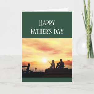 Happy Father's Day Cars Fishing Fisherman Fish Car Card