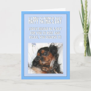 Happy Father's Day Cavalier King Charles Spaniel Card