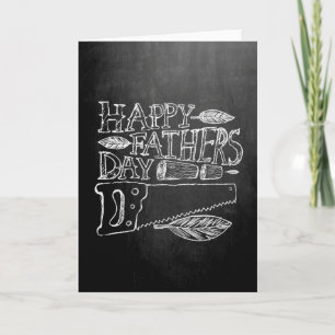 Happy Fathers Day ChalkBoard Card