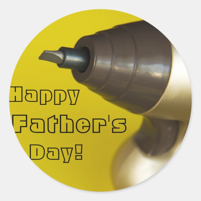 Happy Father's Day! Classic Round Sticker (Front)