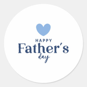 Happy Father's Day Classic Round Sticker