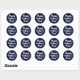 Happy Fathers Day Classic Round Sticker