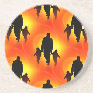 happy fathers day coaster