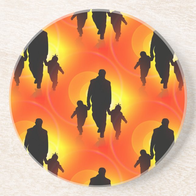 happy fathers day coaster (Front)