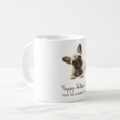 Happy Fathers Day Custom French Bulldog  Coffee Mug (Front Left)