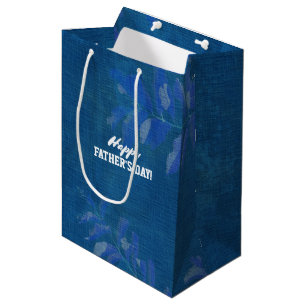 Happy Father's Day. Custom Name  Medium Gift Bag