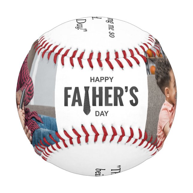  Happy Father's Day Custom Photo Baseball (Back)