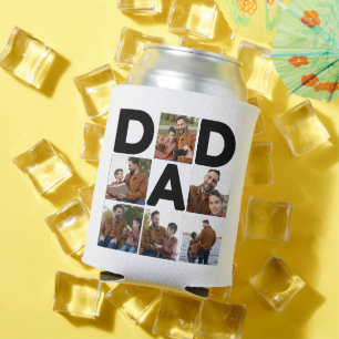 Happy Father's Day Custom Photo Can Cooler