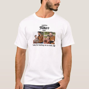 Happy Father's Day Custom Photo T-Shirt For Dad
