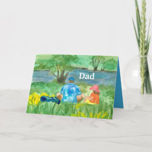 Happy Father's Day Dad From Daughter Summer Picnic Holiday Card