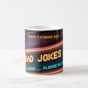 Happy Fathers' Day "Dad Jokes Loading" Custom Coffee Mug