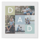 Happy Fathers Day Dad Modern Multi Photo Grid