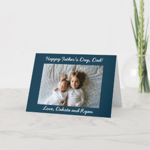 Happy Father's Day Dad Personalized Photo Card
