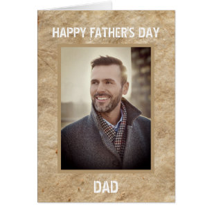 Happy Father's Day Dad Photo Custom Card