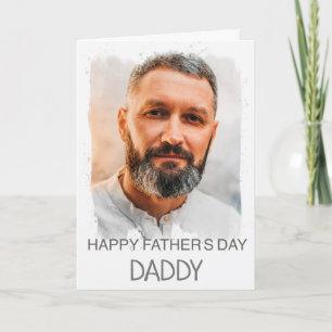 Happy Father's Day Daddy Custom Photo Card
