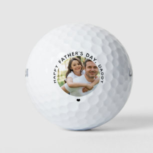 Happy Father's Day Daddy Photo Golf Balls