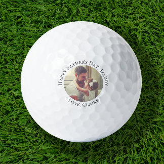 Happy Father's Day Daddy Photo Golf Balls