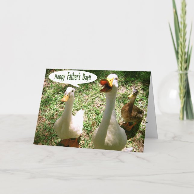 Happy Father's Day - Ducks Card (Front)