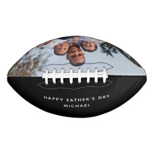 Happy Father's Day Family Custom Name Photo Football