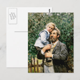 Happy Father's Day. Fine Art Postcard