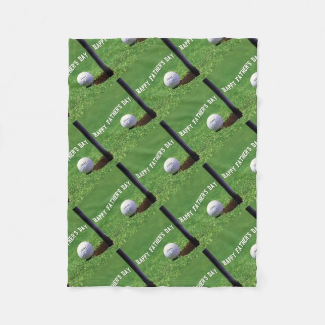 Happy Fathers Day Fleece Blanket (Front)