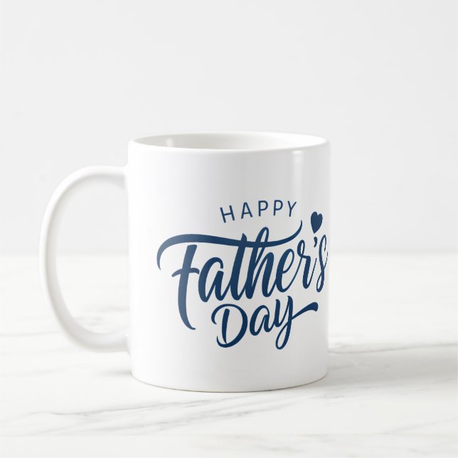 Happy Father's Day Font Coffee Mug (Left)