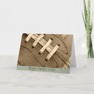 Happy Father's Day Football Greeting Card