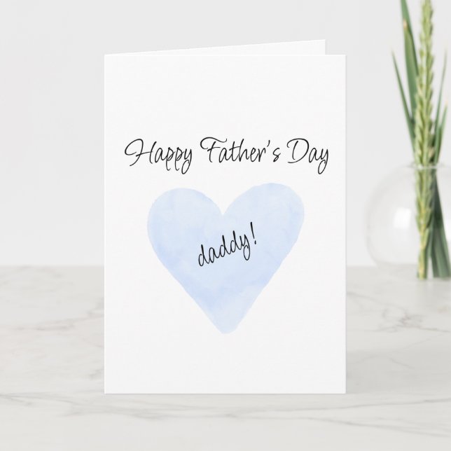 Happy Father's Day for Daddy Greeting Card (Front)