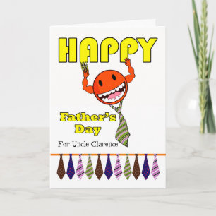 Happy Father's Day for Uncle with Neckties  Card