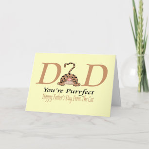 Happy Fathers Day From The Cat Card