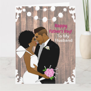 Happy Father's Day From Wife African American Card