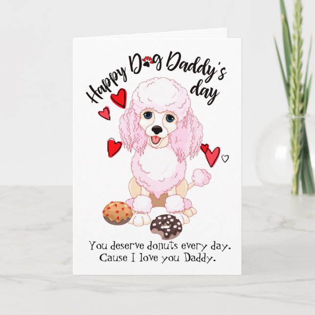 Happy Father's Day from your Loving Poodle Card (Front)