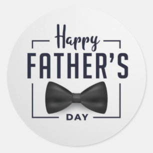 Happy Father's Day Gift Classic Round Sticker