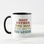 Happy fathers day gift ideas best host dad mug<br><div class="desc">"Host dad father the Man Myth Legend" is an original and funny graphic design for fathers with awesome typography font lettering, is a great gift idea for men, husbands, and grandpas, who will love this one-of-a-kind artwork—the best present for your wardrobe collection. If you like what you see, check out...</div>