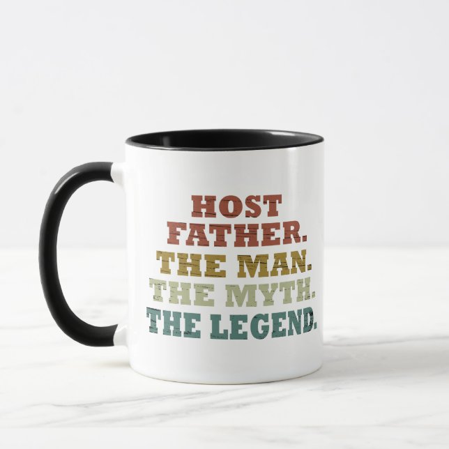 Happy fathers day gift ideas best host dad mug (Left)