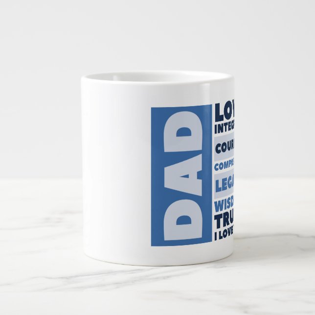 Happy Father's Day  - Gift Jumbo Mug (Front)