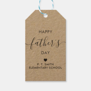 Happy Father's Day Gift Tag, Dad Tag, Kraft Favor Tags