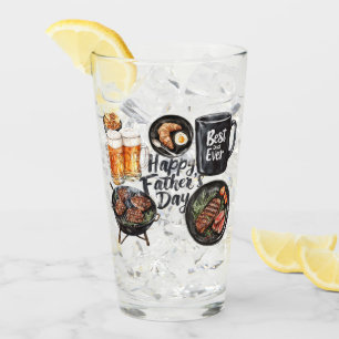 Happy Father's Day Glass