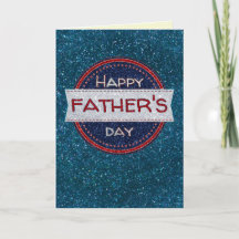 Happy Father's Day Glitter Card